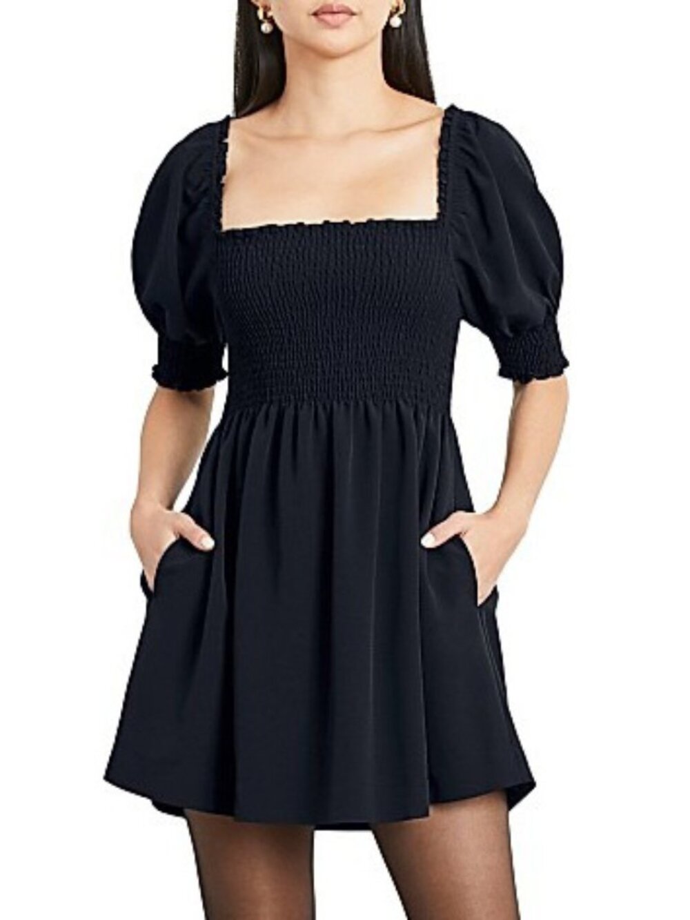 New Hill House Athena Crepe Nap Dress Black XXL